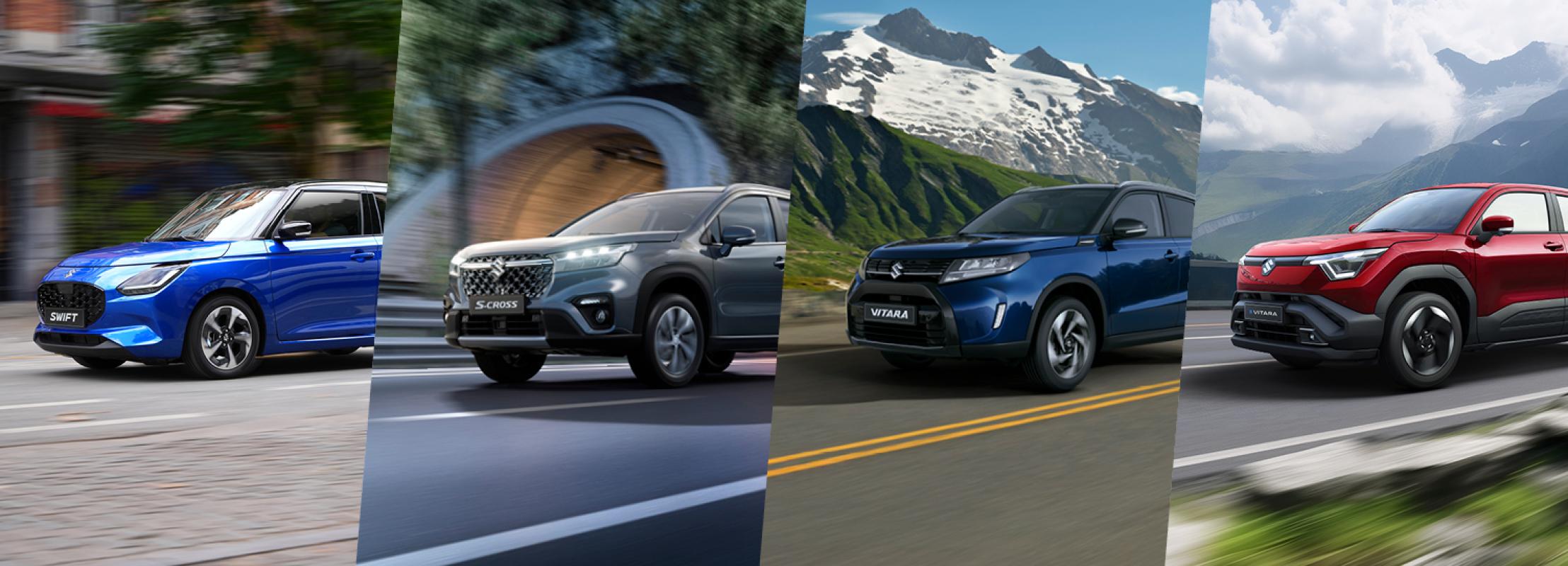 Swift, S-Cross, Vitara & e VITARA